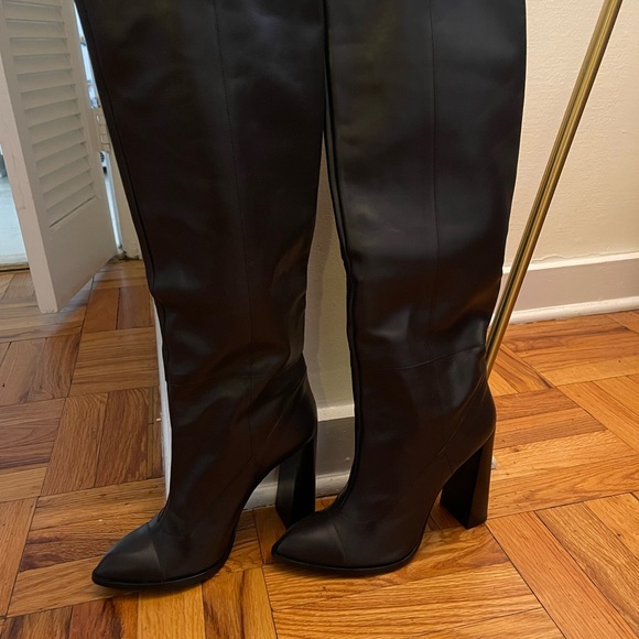 New Calvin Klein Collection Heeled High Boots - Picture 3 of 6